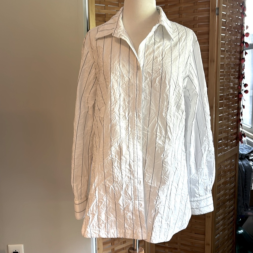Finley pinstripe blouse